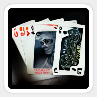 Alien Playing Cards! casino winner Sticker